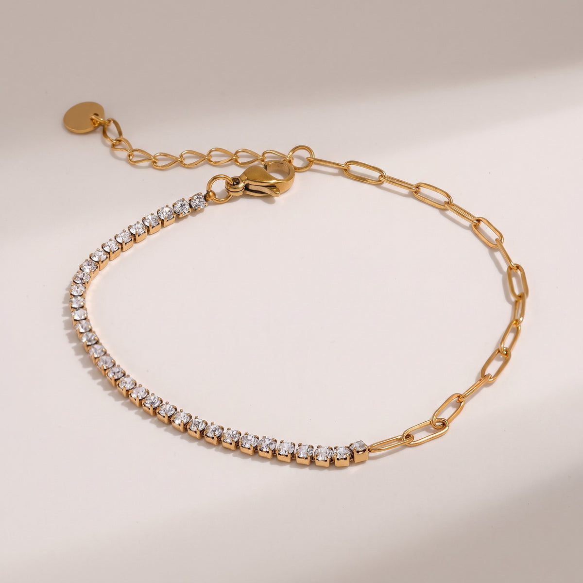 Fae Tennis Bracelet with clear stones