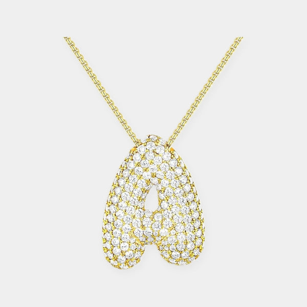 Hailey Bubble Initial Necklace