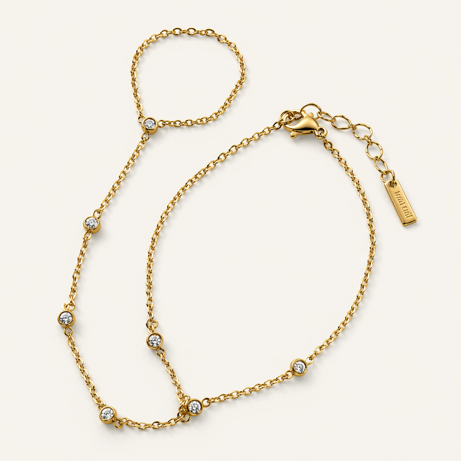 Arielle Spark HandChain in gold
