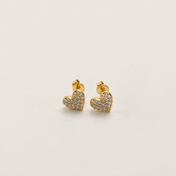 Capri Heart Studs