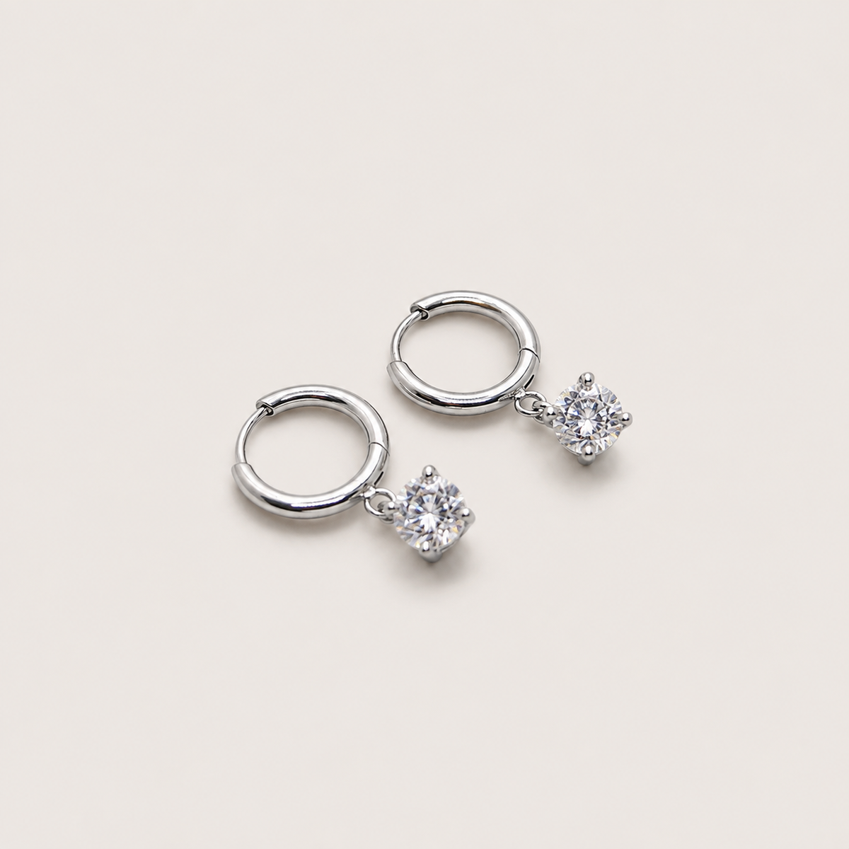 Azure Coast Huggies in silver
