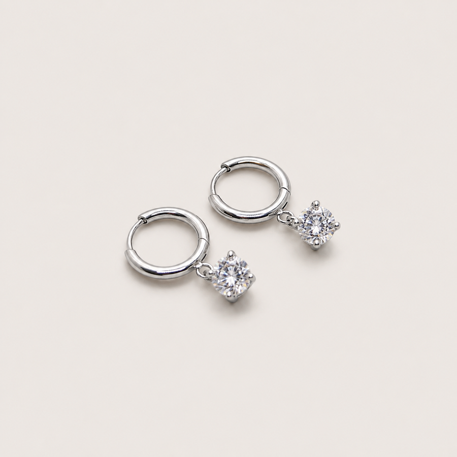 Azure Coast Huggies in silver