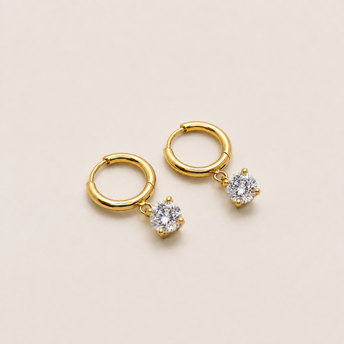 Azure Coast Huggies in gold