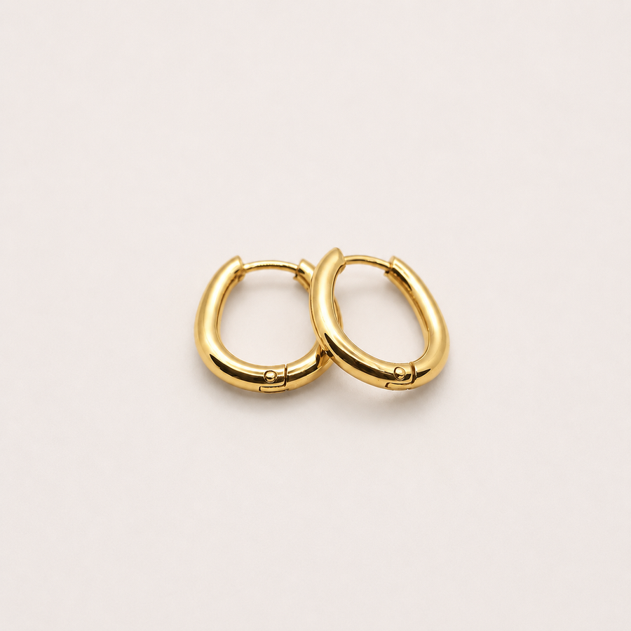 Mirelle Hoop Earrings in gold