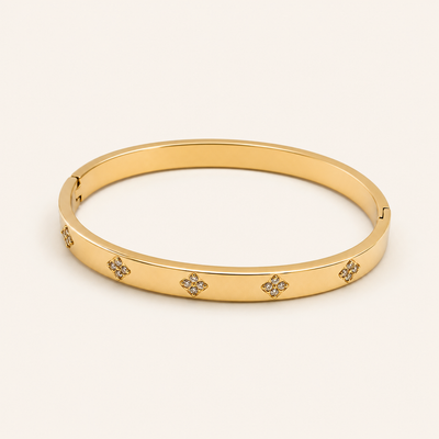 Cherish Diamond Bangle in gold