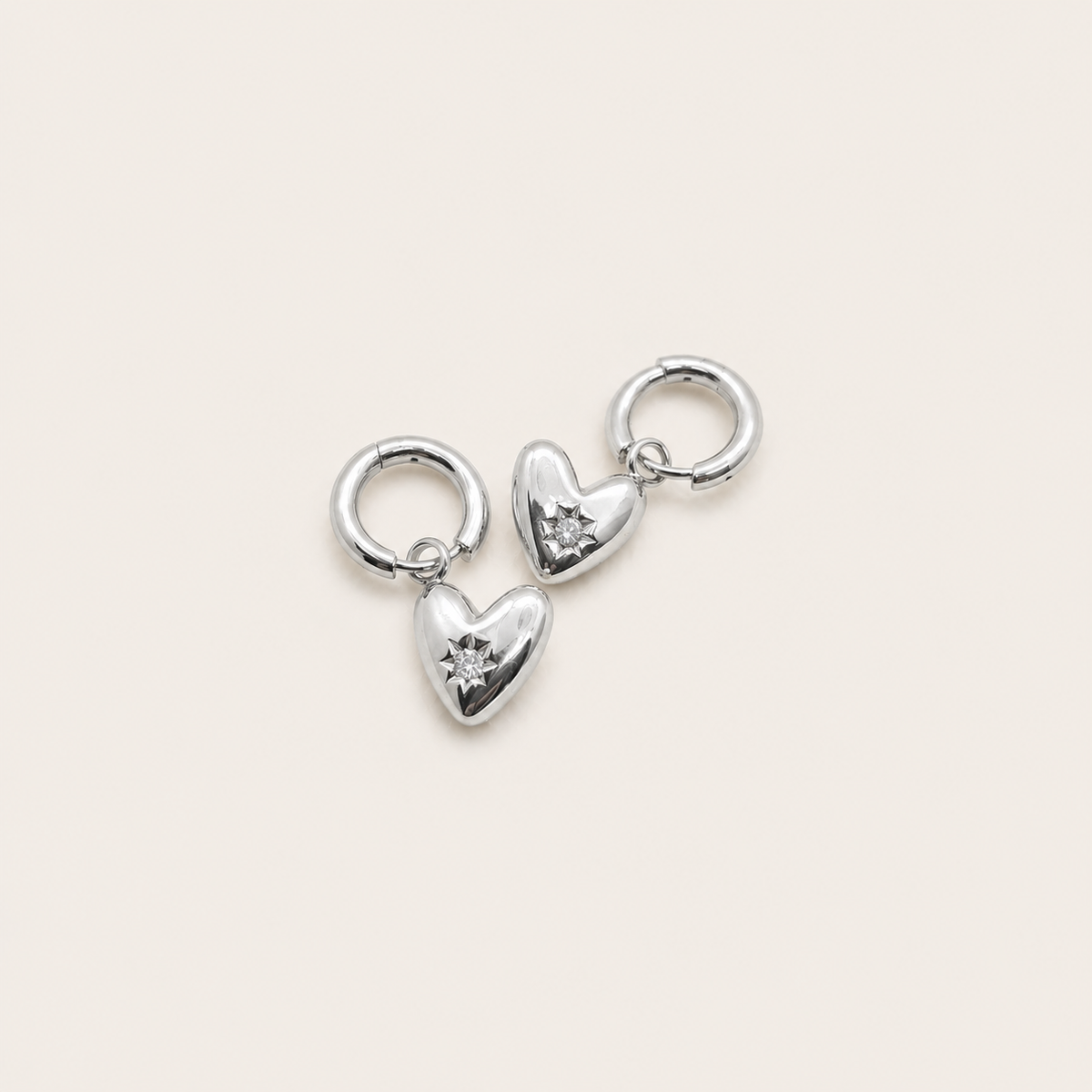 Kouri Island Huggies in silver