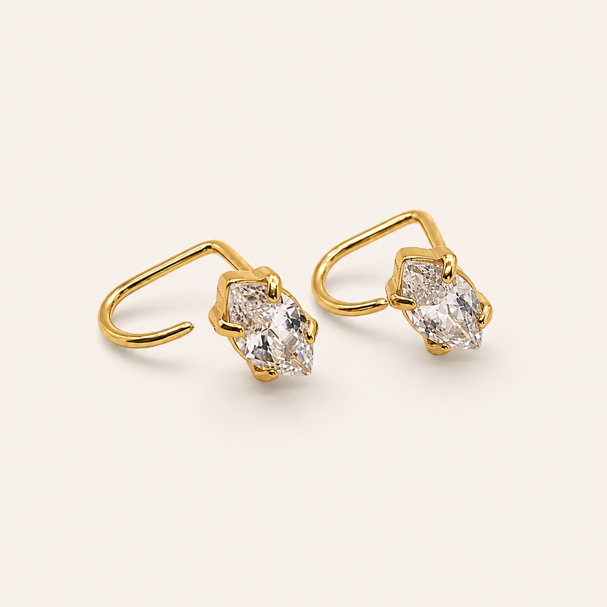 Rhombus Diamond Comfort Earrings