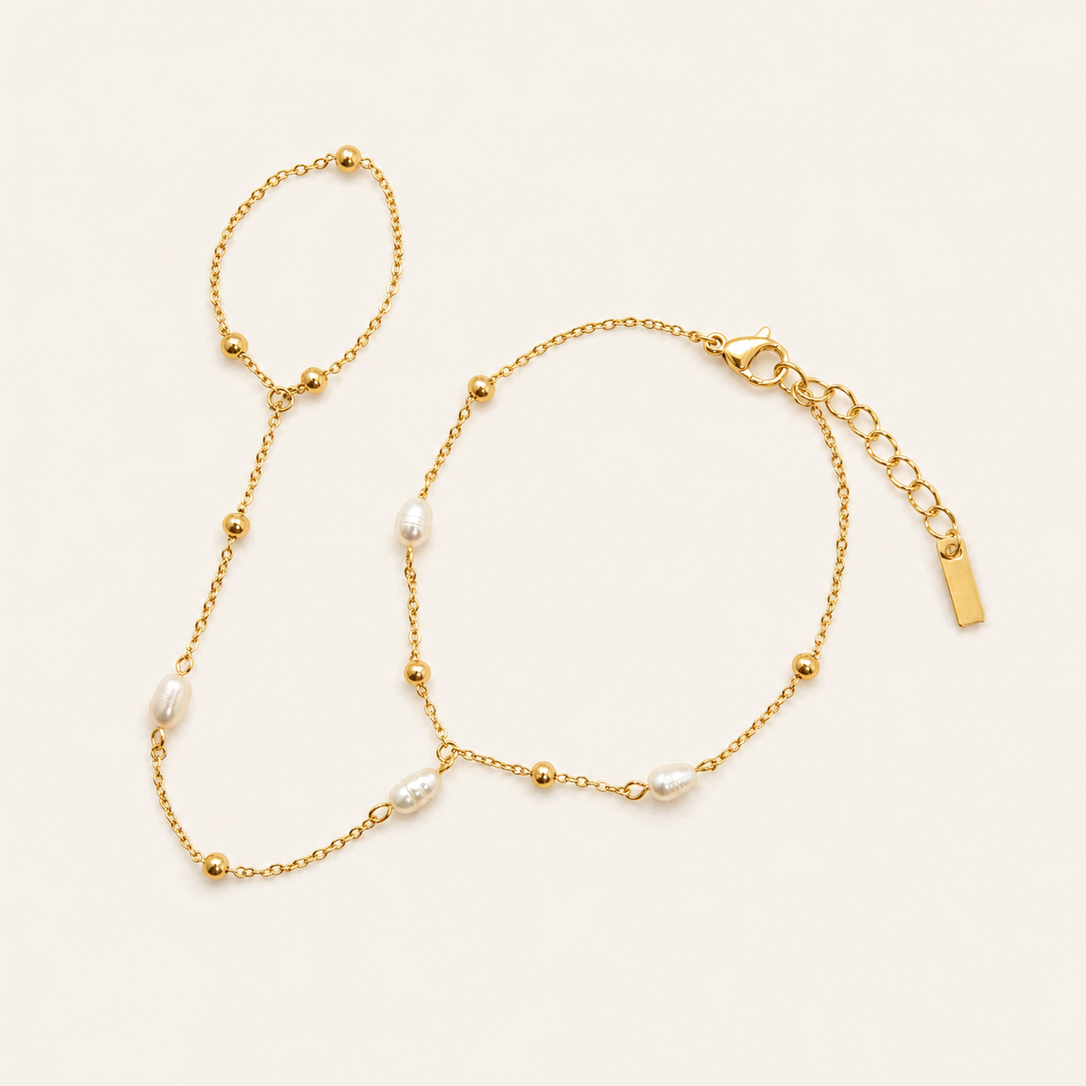 Tahiti HandChain in gold