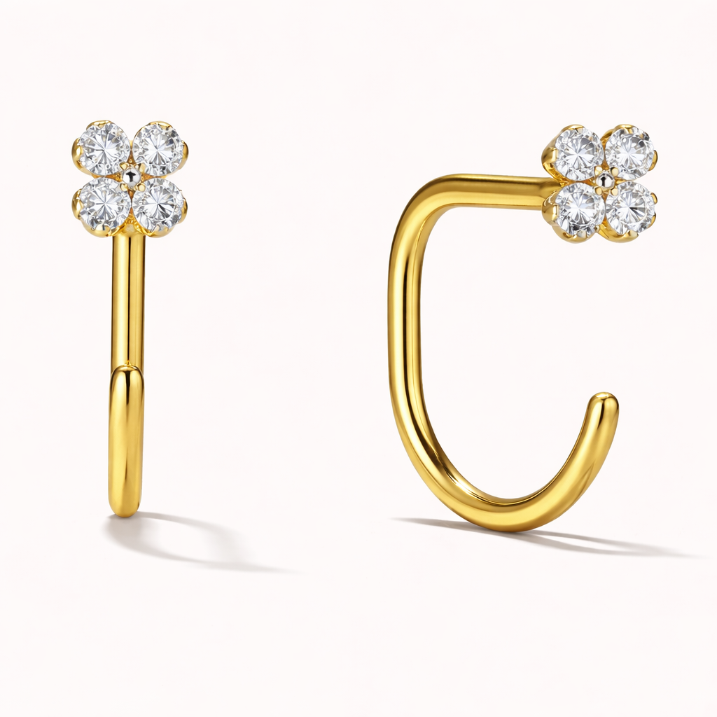Clover Comfort Earrings in gold