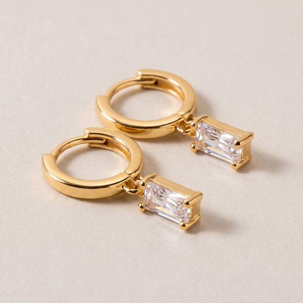 Bella Birthstone Huggies Earrings