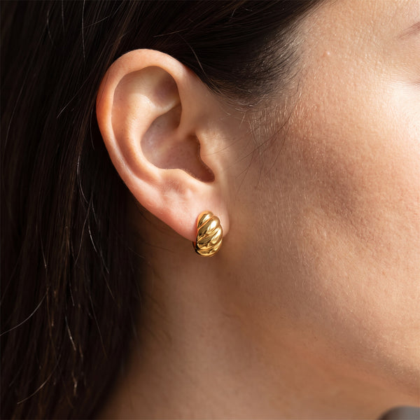 Croissant Huggie Earrings